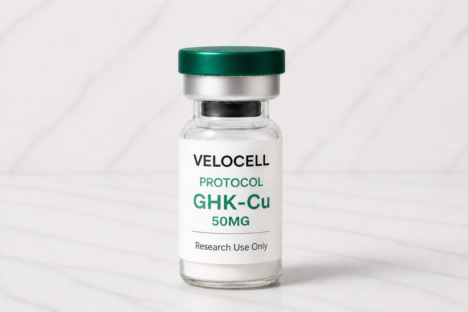 GHK-Cu Copper Peptide Research Compound Vial